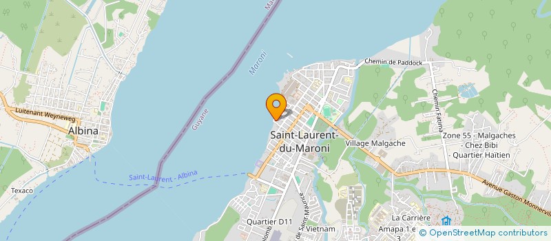 localisation de l'entreprise MADAME AFAINA ANTINON à SAINT-LAURENT-DU-MARONI