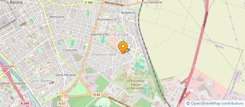 localisation de l'entreprise MADAME AFEF KARROUBI  REIMS