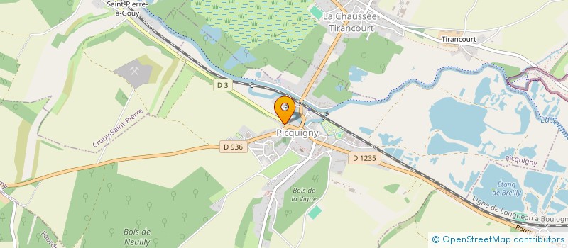 localisation de l'entreprise MADAME AFEFE OUZAOUITE  PICQUIGNY