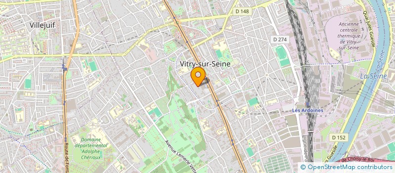 localisation de l'entreprise MADAME AFFOU BAMBA à VITRY-SUR-SEINE