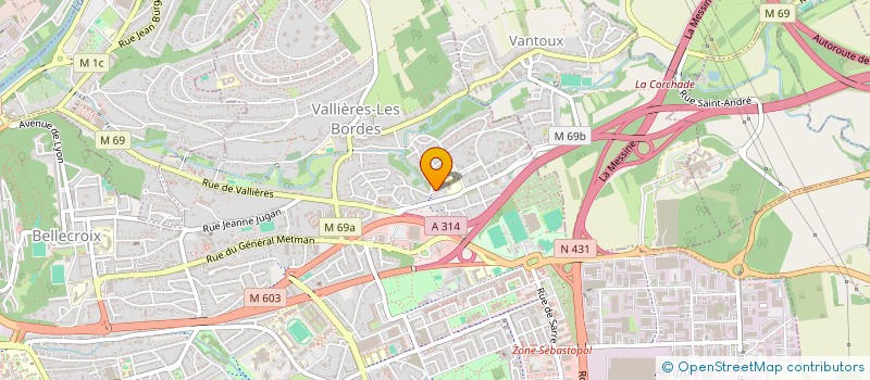 localisation de l'entreprise MADAME AFFOUE BLANDINE OKOU  METZ