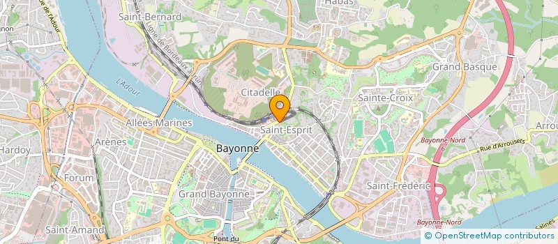 localisation de l'entreprise MADAME AFFOUE KOFFI à BAYONNE
