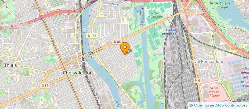 localisation de l'entreprise MADAME AFFOUE KOUAKOU  CHOISY-LE-ROI