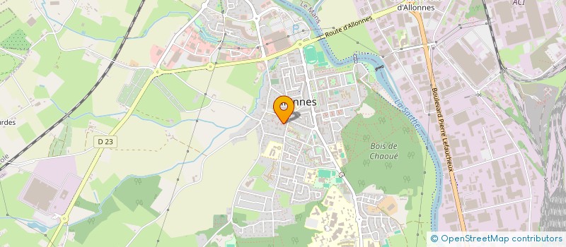 localisation de l'entreprise MADAME AFFOUE KOUAME LOU  ALLONNES