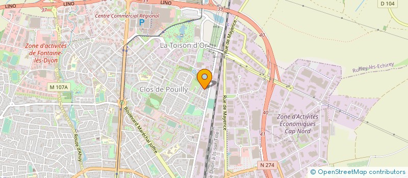 localisation de l'entreprise MADAME AFFOUE N'DRI à DIJON