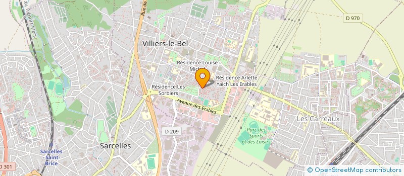 localisation de l'entreprise MADAME AFHIYA MOHAMED ABOUBAKER MARECAR  VILLIERS-LE-BEL