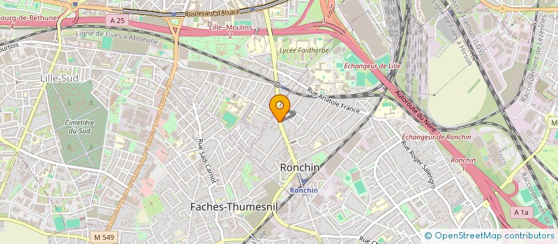 localisation de l'entreprise MADAME AFI AHOLOU  RONCHIN