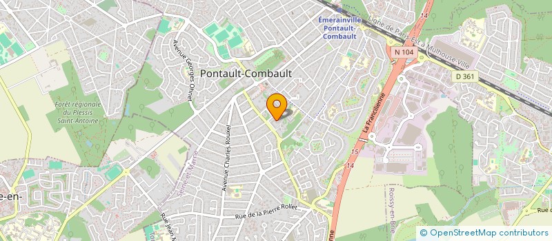 localisation de l'entreprise MADAME AFI AKPAKI à PONTAULT-COMBAULT