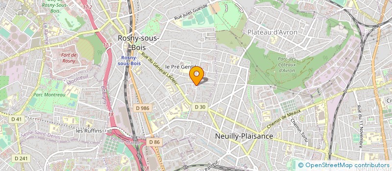 localisation de l'entreprise MADAME AFI DANDJOA à ROSNY-SOUS-BOIS