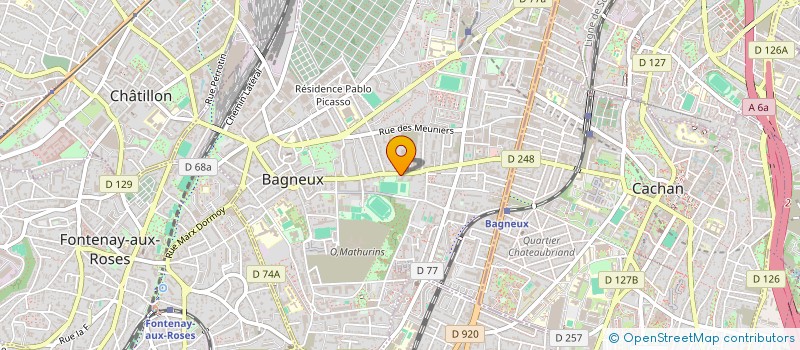localisation de l'entreprise MADAME AFIA BENHAMMOUD à BAGNEUX