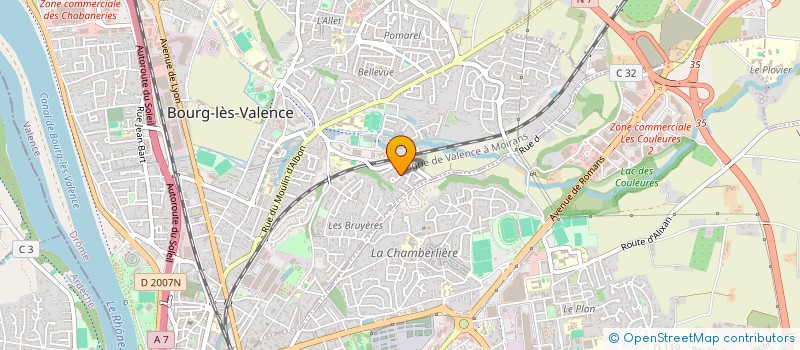 localisation de l'entreprise MADAME AFOUSSOI MAHOUCHIZA MROIVILI  VALENCE