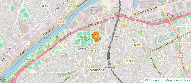 localisation de l'entreprise MADAME AFRAH RAIS  COLOMBES