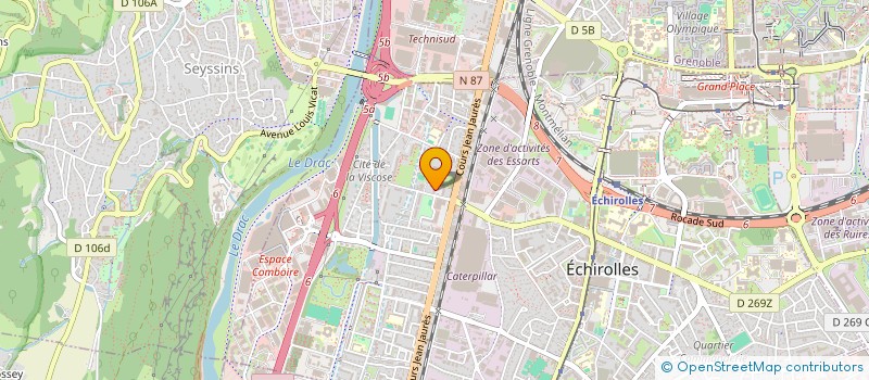 localisation de l'entreprise MADAME AFSANEH MAHERI KALAJAHI  ECHIROLLES