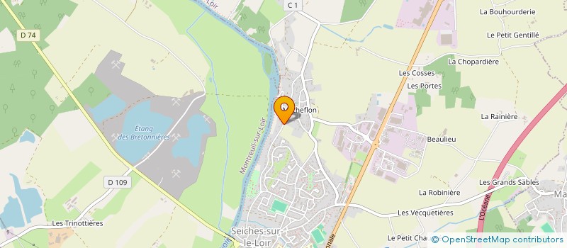 localisation de l'entreprise MADAME AFTON CEMON  SEICHES-SUR-LE-LOIR