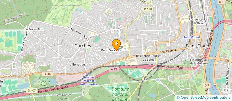 localisation de l'entreprise MADAME AGALIE LAURAIN à GARCHES