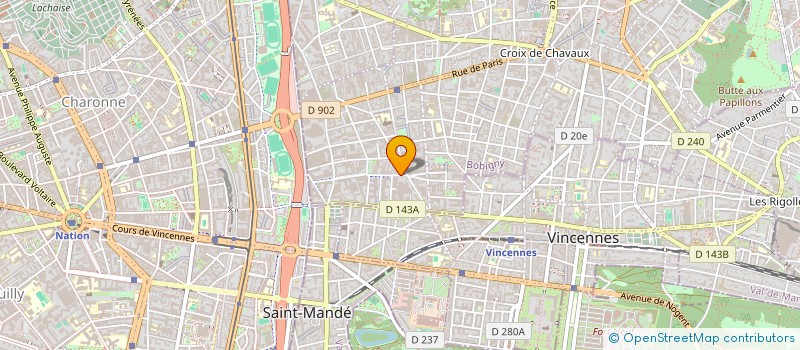 localisation de l'entreprise MADAME AGASPAO MAWETE MPUTU à MONTREUIL
