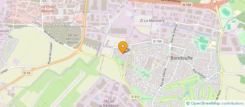 localisation de l'entreprise MADAME AGATA BIESOK à BONDOUFLE
