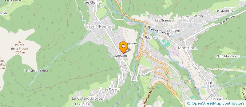 localisation de l'entreprise MADAME AGATA JELESNIANSKA  ESSERT-ROMAND