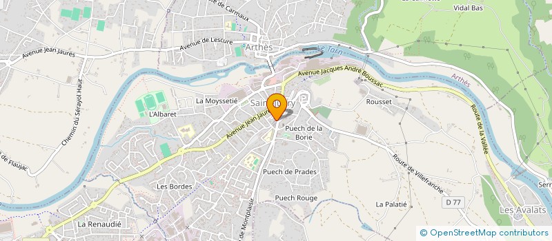 localisation de l'entreprise MADAME AGATA PIASZCZYK  SAINT-JUERY