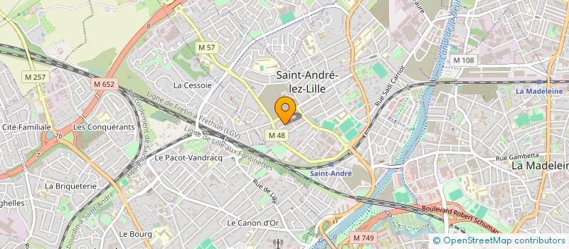localisation de l'entreprise MADAME AGATA SLUZAR à SAINT-ANDRE-LEZ-LILLE