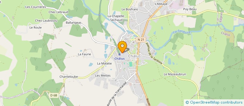 localisation de l'entreprise MADAME AGATA WERESKA à CHALUS