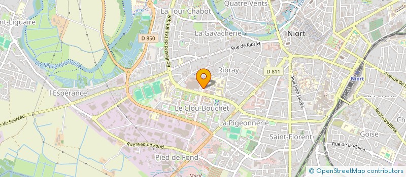localisation de l'entreprise MADAME AGATHA BOBIN à NIORT