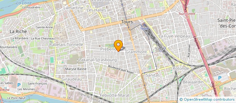 localisation de l'entreprise MADAME AGATHE AMELINEAU  TOURS