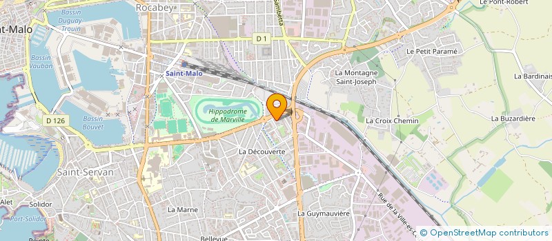 localisation de l'entreprise MADAME AGATHE AUFFRAY  SAINT-MALO