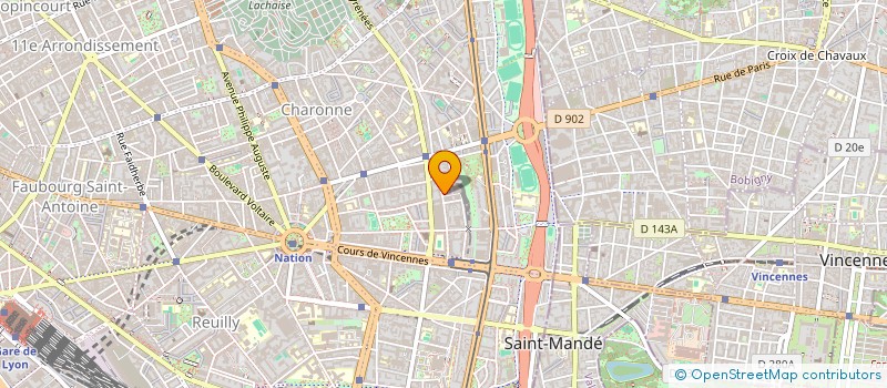 localisation de l'entreprise MADAME AGATHE BAILLY à MONTREUIL