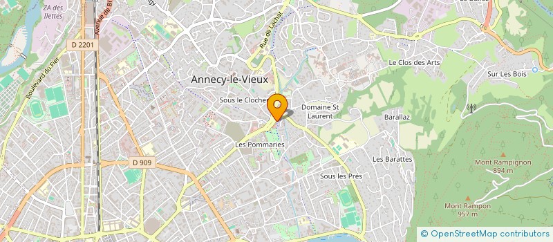 localisation de l'entreprise MADAME AGATHE BARRIOL à ANNECY