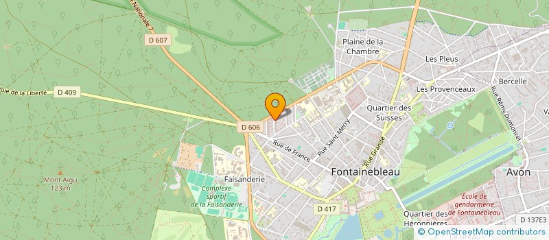 localisation de l'entreprise MADAME AGATHE BEAULIEU  FONTAINEBLEAU