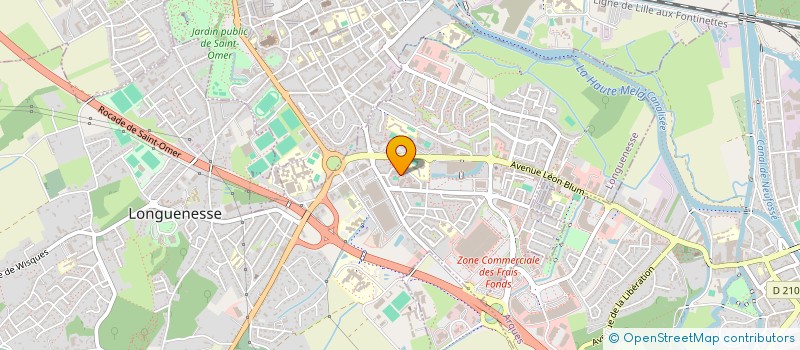 localisation de l'entreprise MADAME AGATHE BERNARD  LONGUENESSE