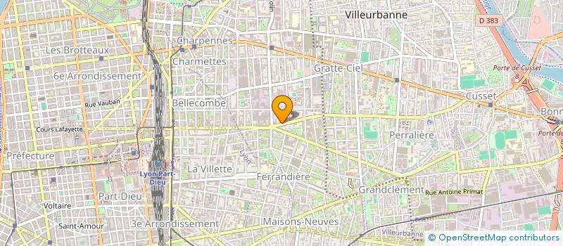 localisation de l'entreprise MADAME AGATHE BLAISE  VILLEURBANNE