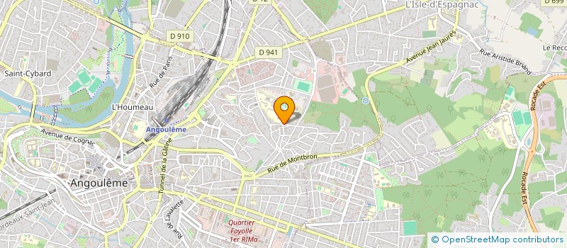 localisation de l'entreprise MADAME AGATHE BLANCHARD à ANGOULEME