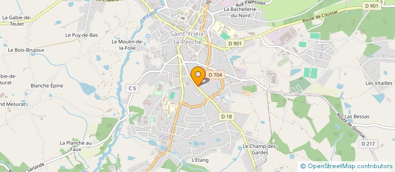 localisation de l'entreprise MADAME AGATHE BLANCHER à SAINT-YRIEIX-LA-PERCHE