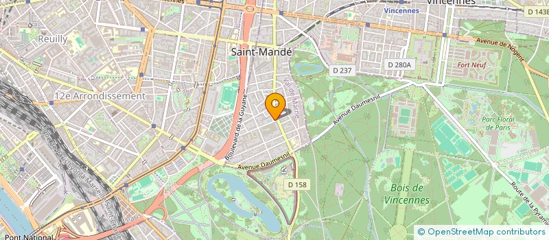 localisation de l'entreprise MADAME AGATHE BOUVACHON  SAINT-MANDE