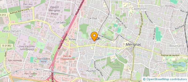 localisation de l'entreprise MADAME AGATHE BRUNET  MERIGNAC