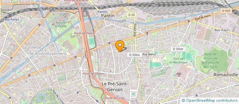 localisation de l'entreprise MADAME AGATHE CAZENAVE  PANTIN