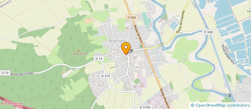 localisation de l'entreprise MADAME AGATHE CHANTIER à APPOIGNY