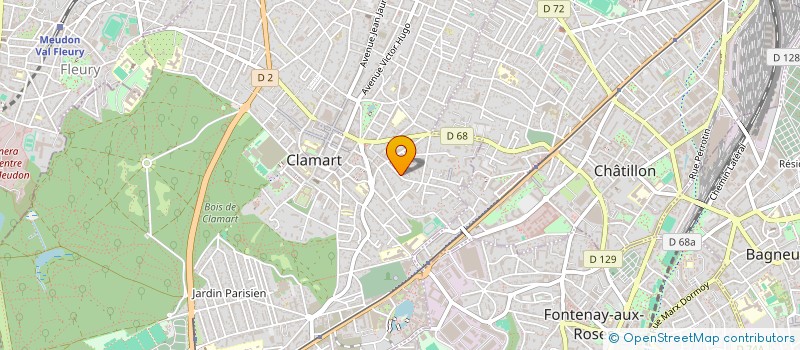 localisation de l'entreprise MADAME AGATHE CHARPENTIER à CLAMART
