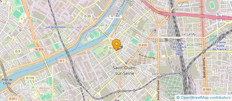 localisation de l'entreprise MADAME AGATHE CHEBASSIER à SAINT-OUEN-SUR-SEINE