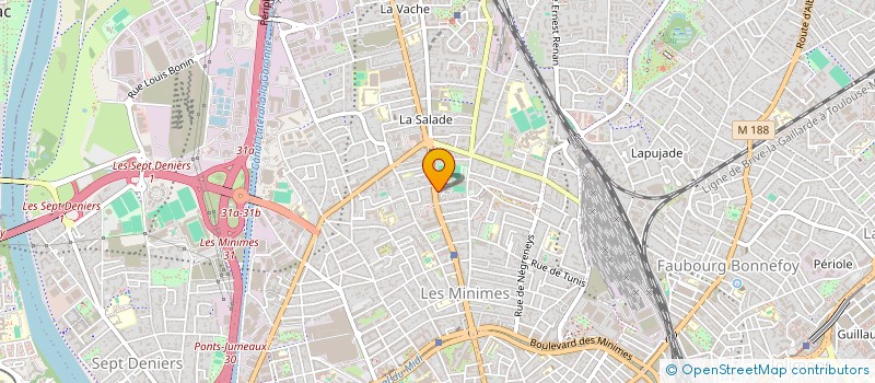 localisation de l'entreprise MADAME AGATHE CHEVALIER  TOULOUSE