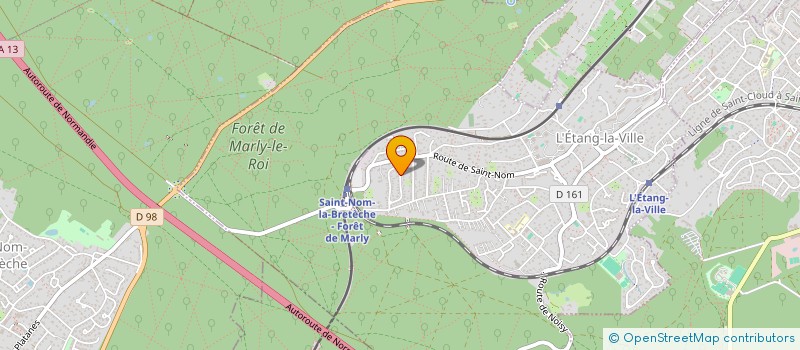 localisation de l'entreprise MADAME AGATHE CHOUSSY  L'ETANG-LA-VILLE