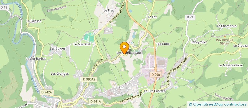 localisation de l'entreprise MADAME AGATHE CHRISTIAENS à AUBUSSON