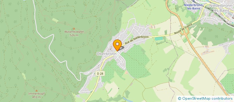 localisation de l'entreprise MADAME AGATHE COMBEAU  OBERBRONN