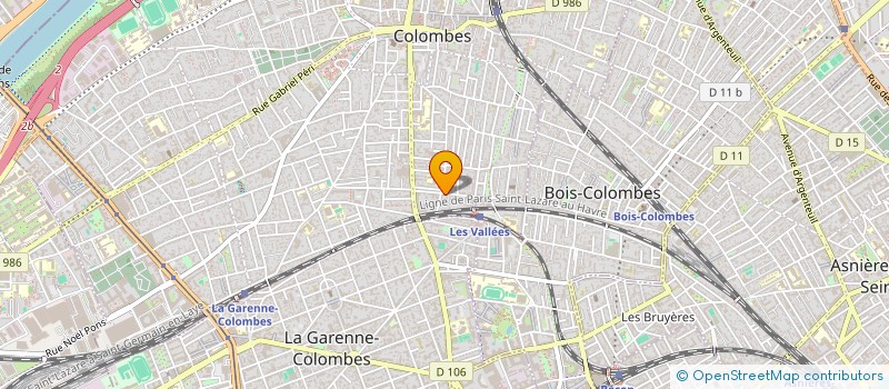 localisation de l'entreprise MADAME AGATHE COUDERC à COLOMBES