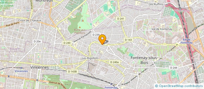 localisation de l'entreprise MADAME AGATHE CRETIN à FONTENAY-SOUS-BOIS