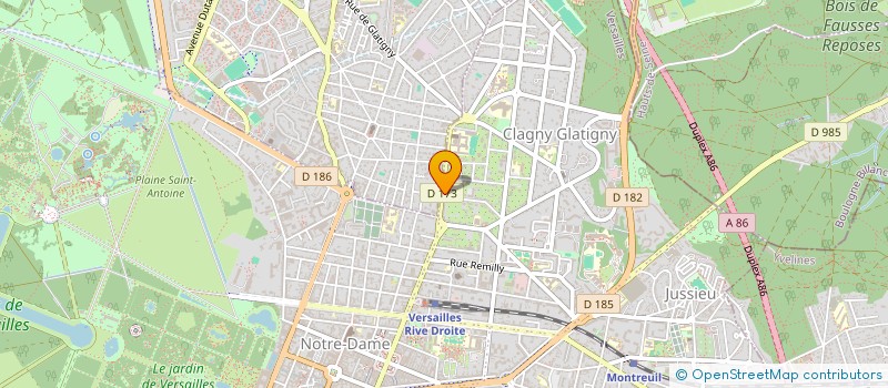 localisation de l'entreprise MADAME AGATHE DE MONTETY à VERSAILLES