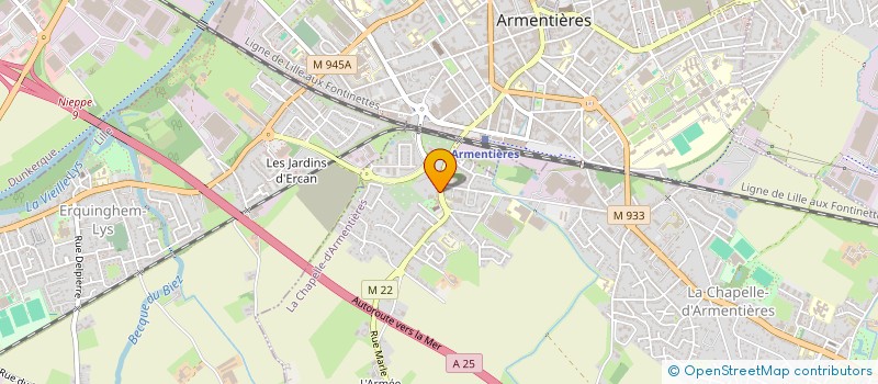 localisation de l'entreprise MADAME AGATHE DEMAEGDT  LA CHAPELLE-D'ARMENTIERES