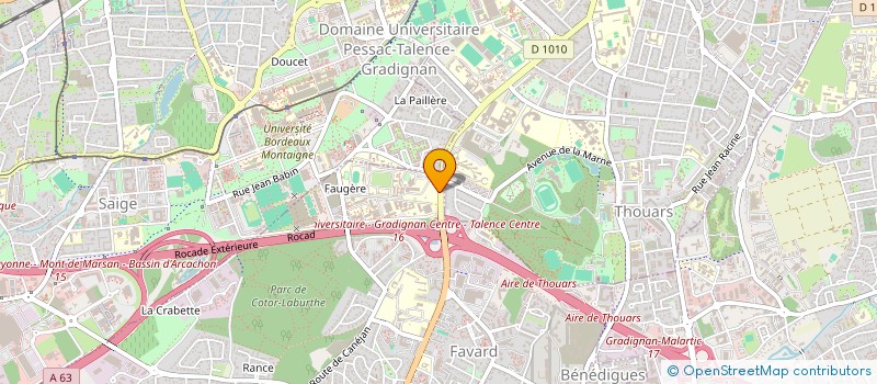 localisation de l'entreprise MADAME AGATHE DHALLUIN  GRADIGNAN